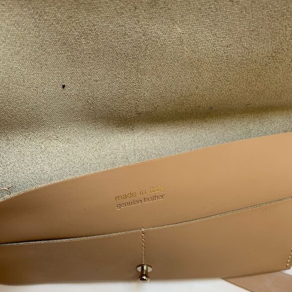 NWOT Made in Italy Tan Leather Waist Bag - Picture 2 of 5
